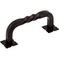 TOP KNOBS M710 Twist 3" Center to Center Bar Pull - Patina Black