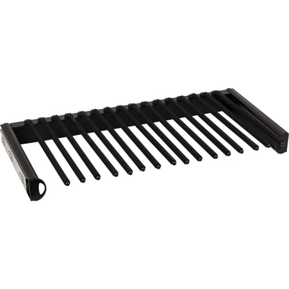 HARDWARE RESOURCES PPR-3014-MB Matte Black 30" Wide Pant Rack - Matte Black