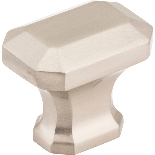 JEFFREY ALEXANDER 165SN Ella 1-1/4" Length Rectangle Knob - Satin Nickel