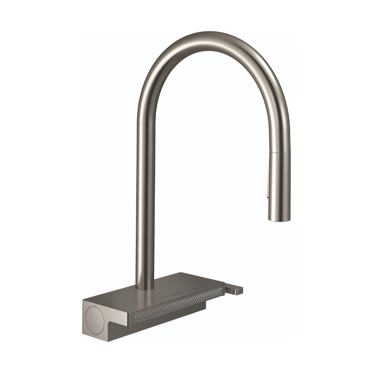 HANSGROHE 73837801 Aquno Select HighArc Kitchen Faucet, 3-Spray Pull-Down, 1.75 GPM - Stainless Steel Optic