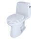 TOTO MS854114ELR#01 Eco UltraMax One-Piece Elongated 1.28 GPF ADA Compliant Toilet with Right-Hand Trip Lever , Cotton White