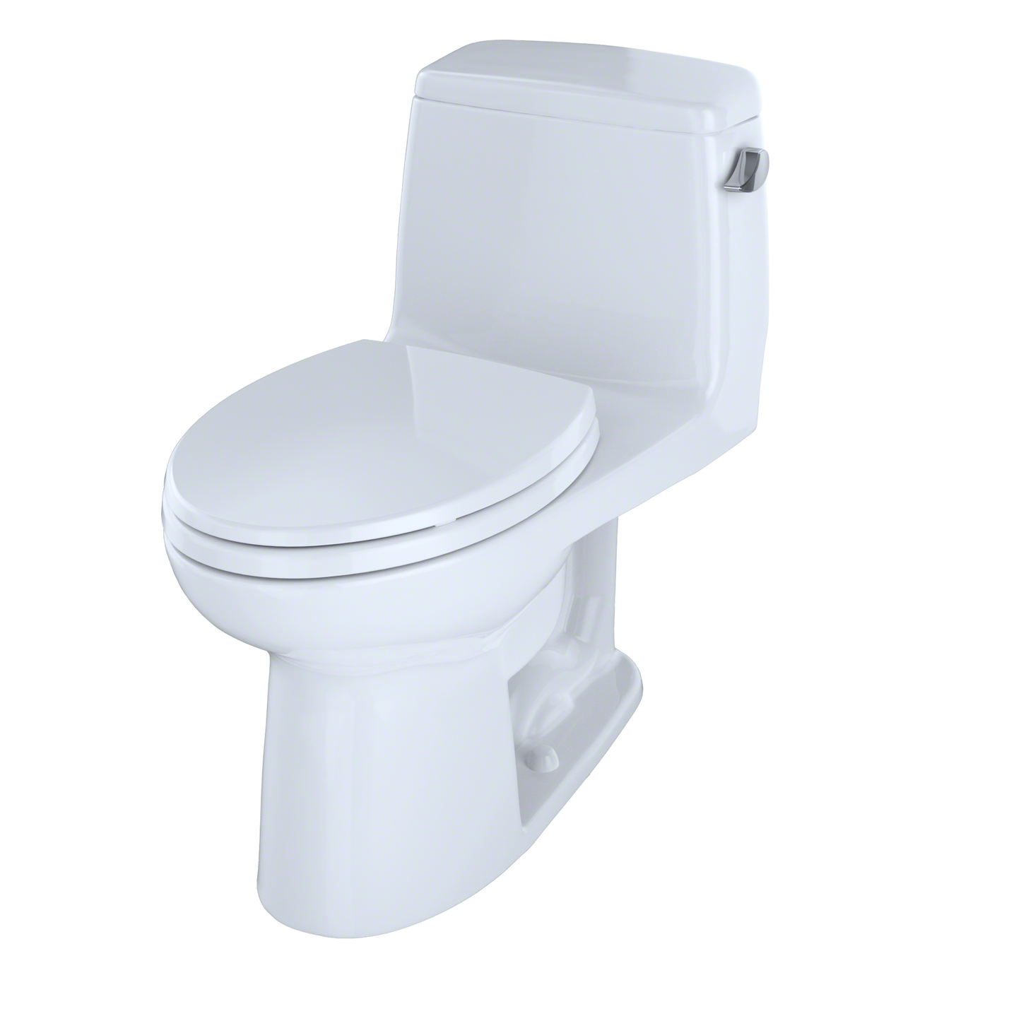 TOTO MS854114ELR#01 Eco UltraMax One-Piece Elongated 1.28 GPF ADA Compliant Toilet with Right-Hand Trip Lever , Cotton White