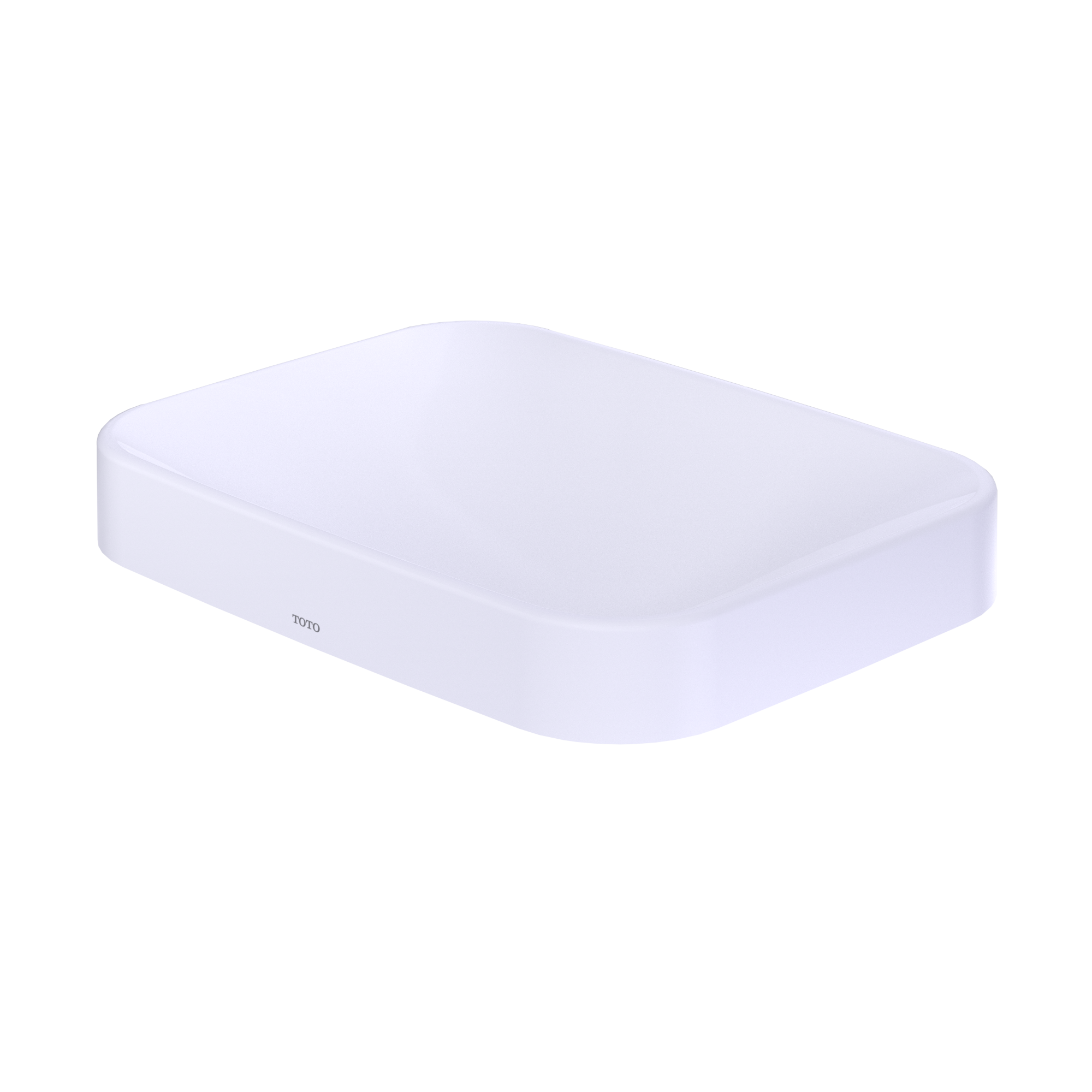 TOTO LT425G#01 Arvina Rectangular 20" Vessel Bathroom Sink With Cefiontect - Cotton White