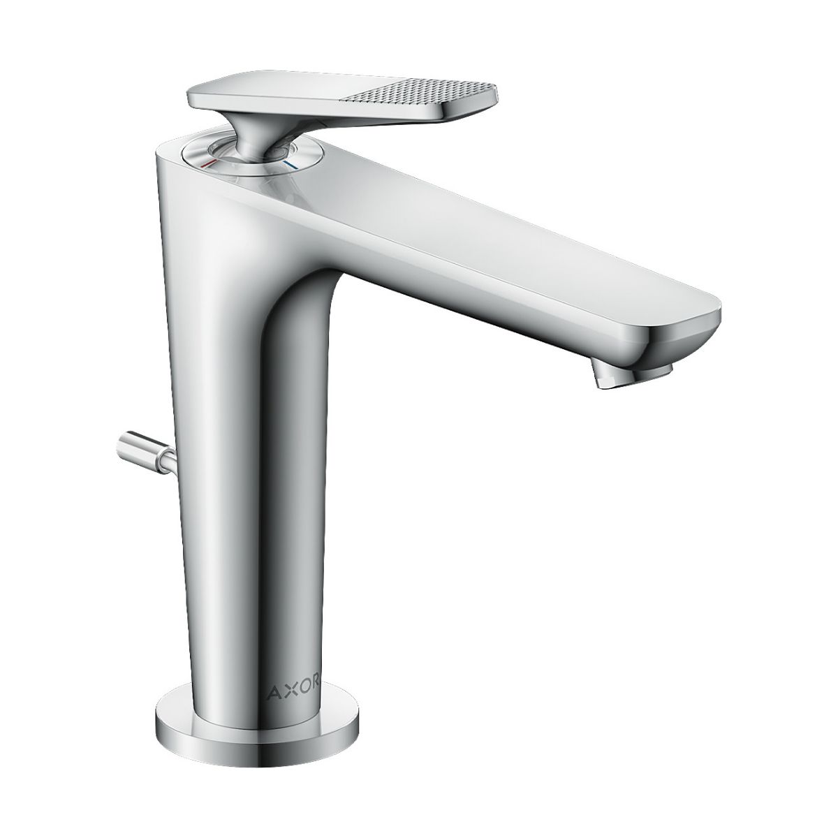 AXOR 49031001 Citterio C Single-Hole Faucet 125 CoolStart with Pop-Up Drain-Cubic Cut, 1.2 GPM - Chrome