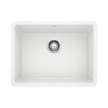 BLANCO 522414 Precis Precis SILGRANIT 24" Single Bowl Undermount Kitchen Sink - White in White