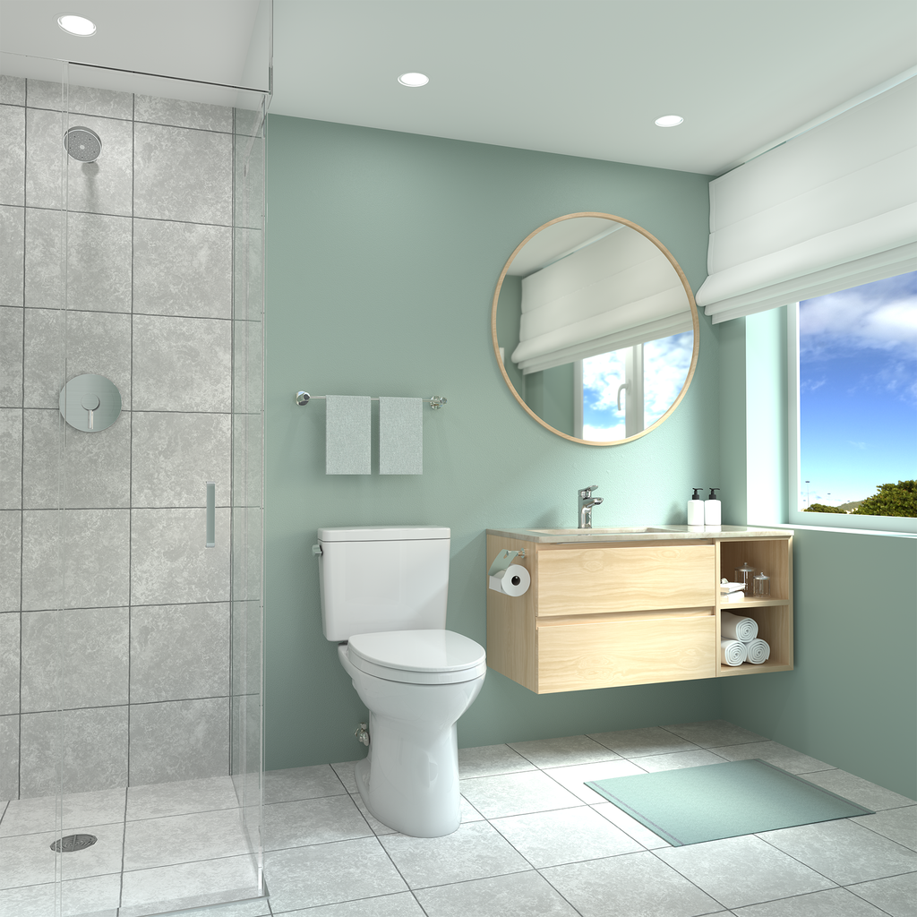 TOTO CST776CS#51 Drake Two-Piece Elongated 1.6 Gpf Tornado Flush Toilet - Ebony