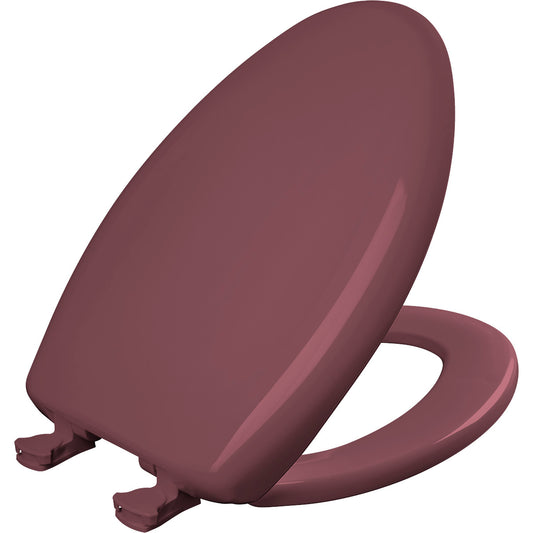 Bemis Elongated Plastic Toilet Seat in Raspberry with STA-TITE Seat Fastening System, Easy•Clean and  Whisper•Close Hinge