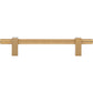 JEFFREY ALEXANDER 598-128SBZ Larkin Knurled Center 128 mm Center-to-Center Bar Pull - Satin Bronze