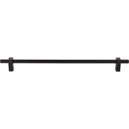 JEFFREY ALEXANDER 698-305MB Larkin Knurled Ends 305 mm Center-to-Center Bar Pull - Matte Black