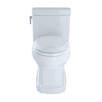 TOTO MS974224CEFG#01 Eco Guinevere Elongated 1.28 Gpf Universal Height Skirted Toilet With Cefiontect And Softclose Seat - Cotton White