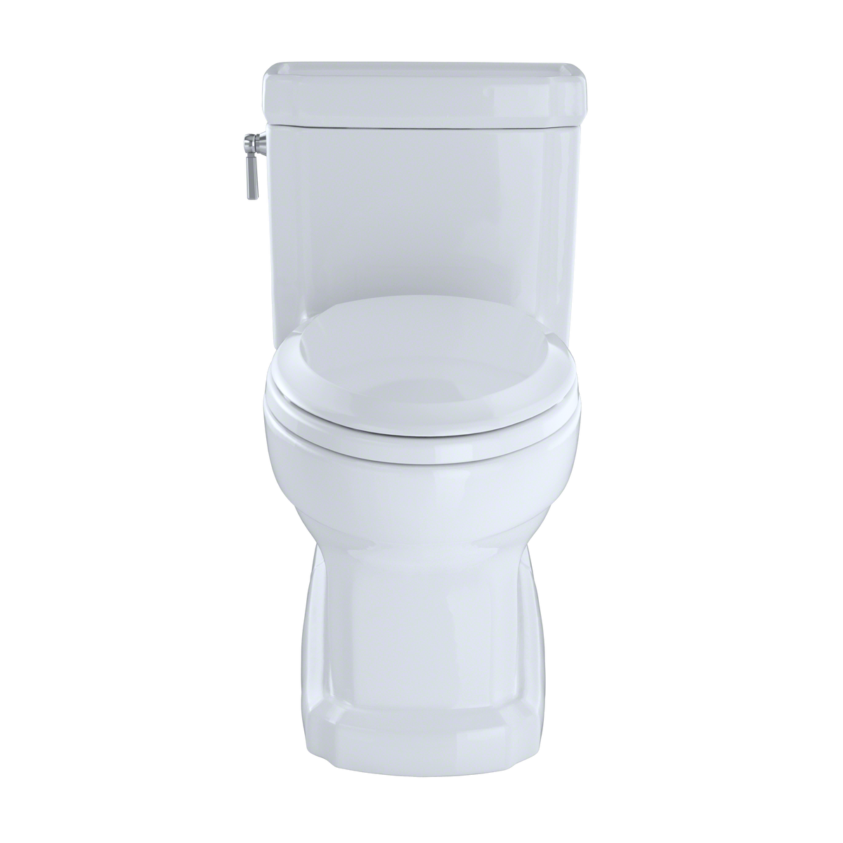 TOTO MS974224CEFG#01 Eco Guinevere Elongated 1.28 Gpf Universal Height Skirted Toilet With Cefiontect And Softclose Seat - Cotton White
