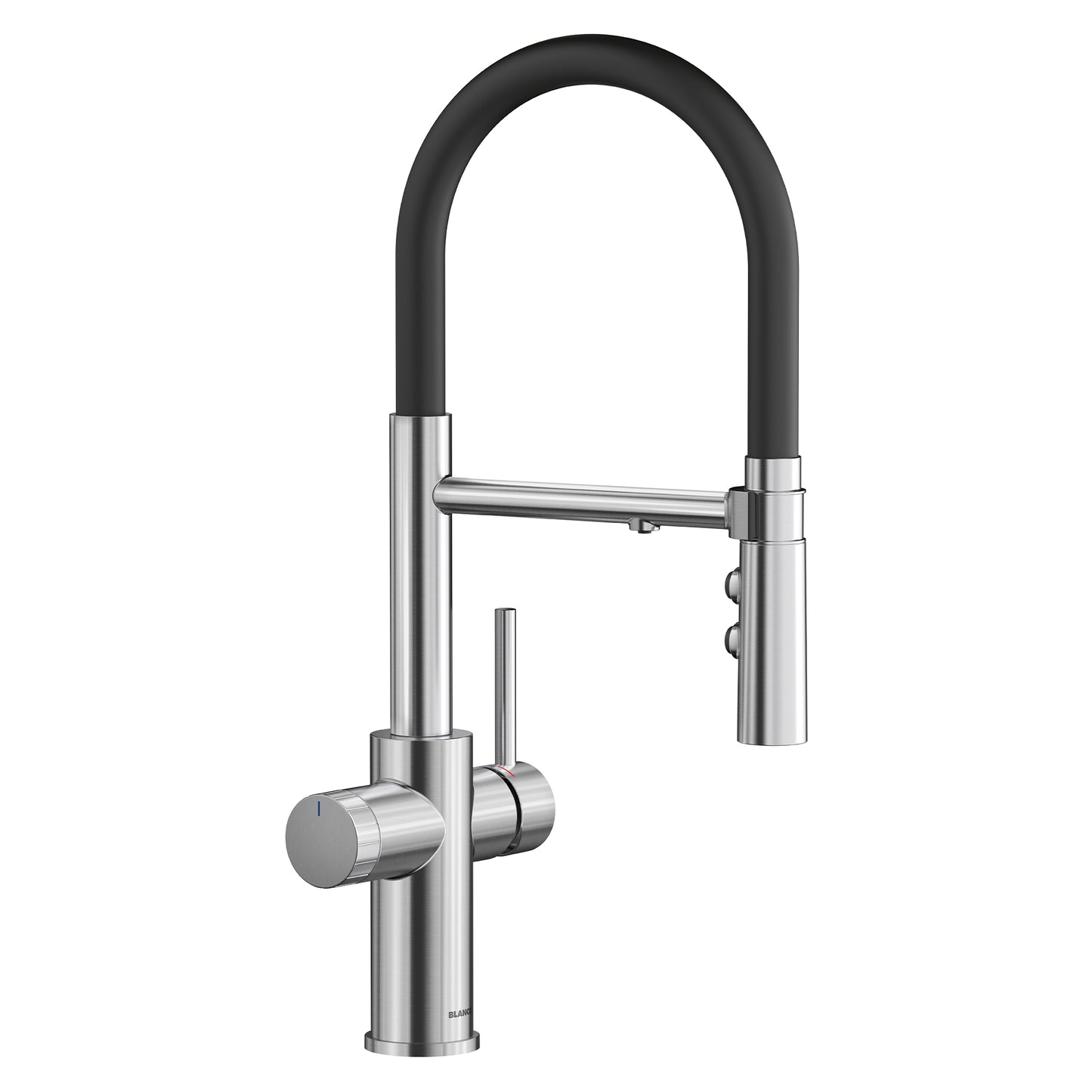 BLANCO 442991 Catris Catris Flexo Filter-Ready Semi-Pro Pull-Down Dual-Spray Kitchen Faucet - PVD Steel in Pvd Steel