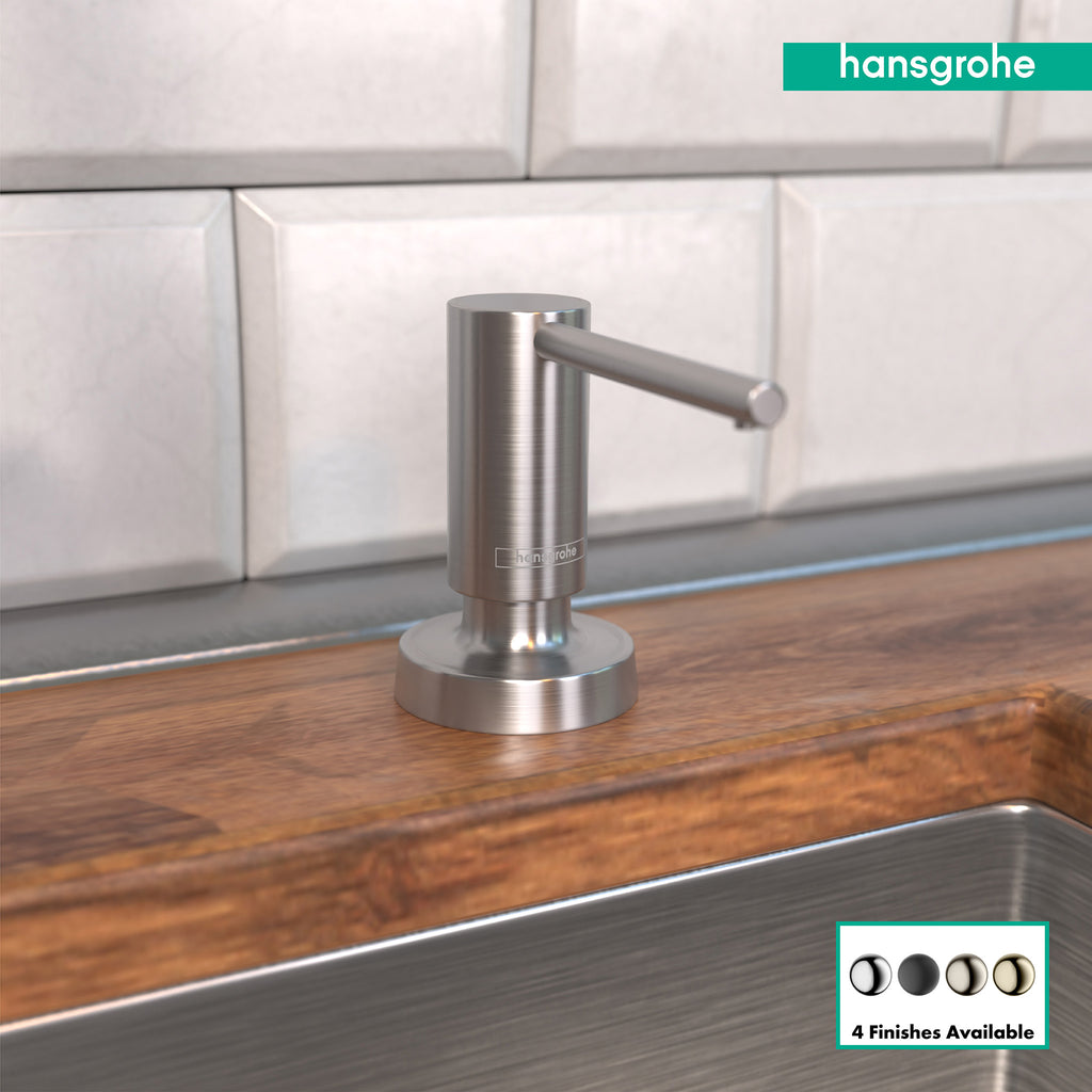 HANSGROHE 40448801 Talis Soap Dispenser - Stainless Steel Optic