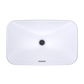 TOTO LT426G#01 Arvina Rectangular 23" Vessel Bathroom Sink with CEFIONTECT , Cotton White