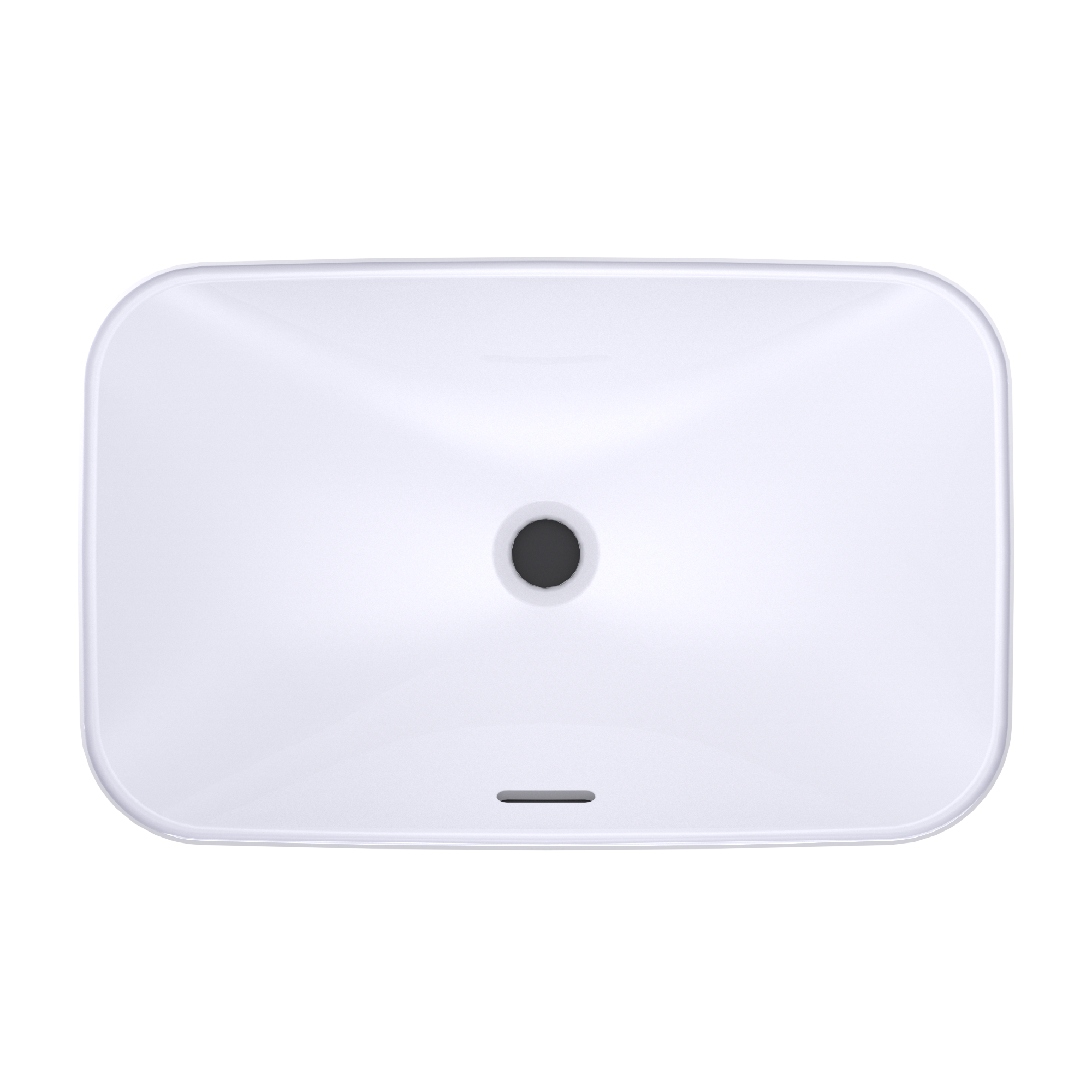 TOTO LT426G#01 Arvina Rectangular 23" Vessel Bathroom Sink With Cefiontect - Cotton White