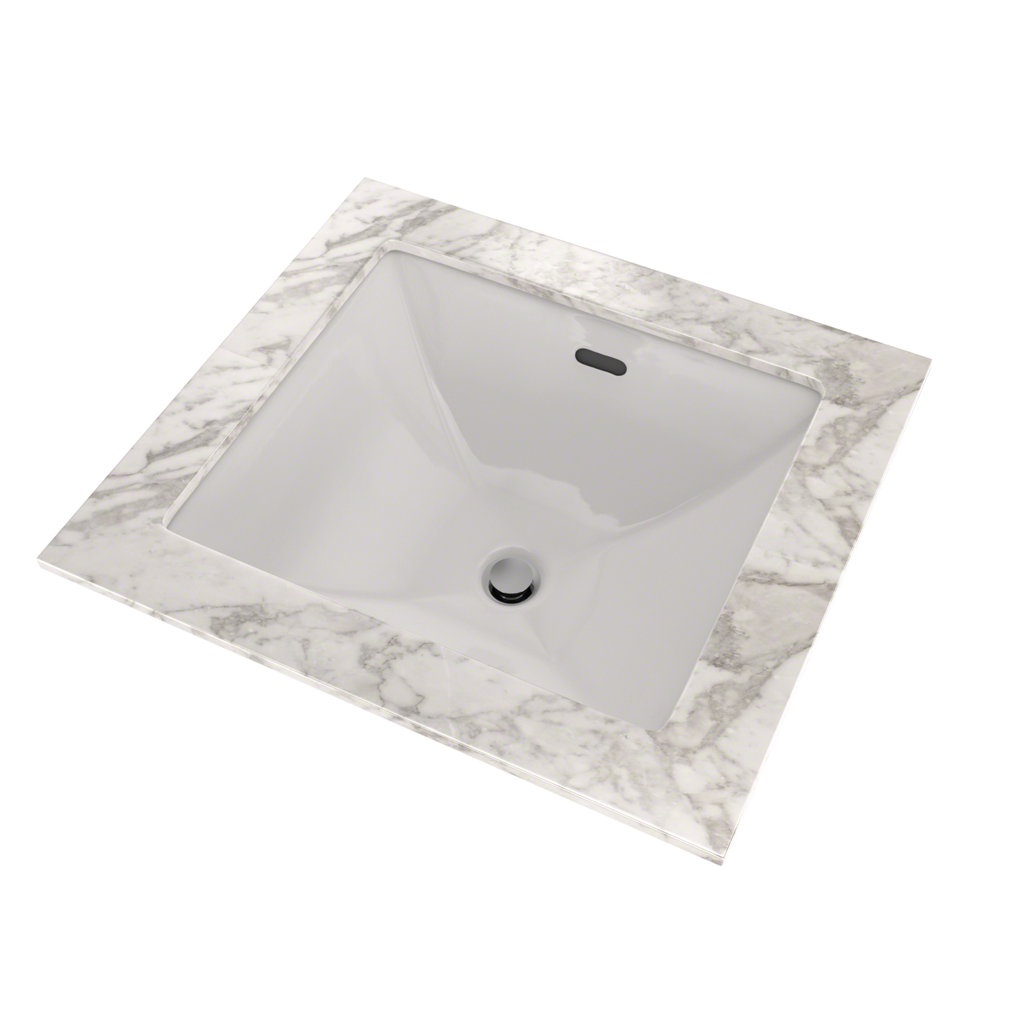 TOTO LT624G#11 Legato Rectangular Undermount Bathroom Sink With Cefiontect - Colonial White