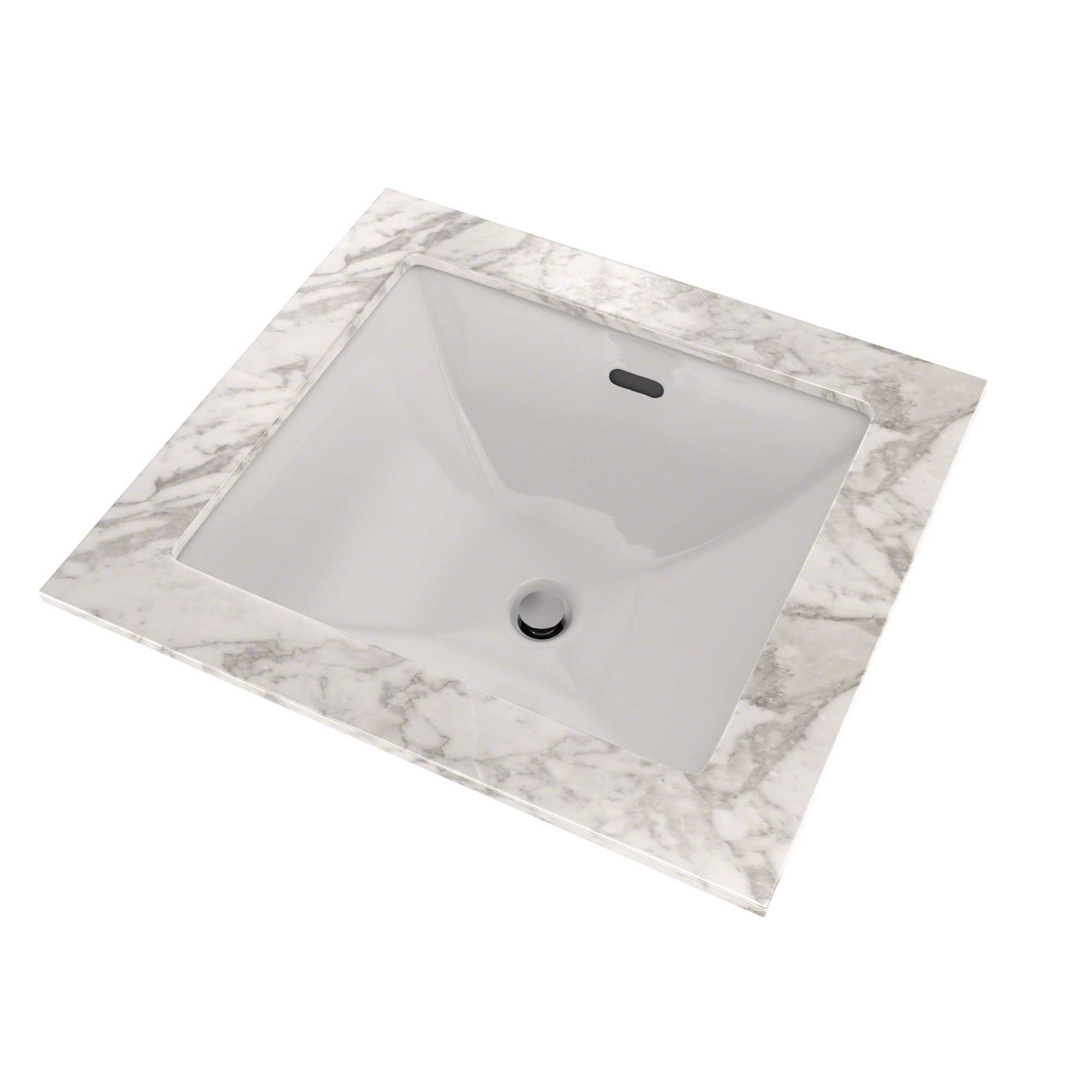 TOTO LT624G#11 Legato Rectangular Undermount Bathroom Sink With Cefiontect - Colonial White