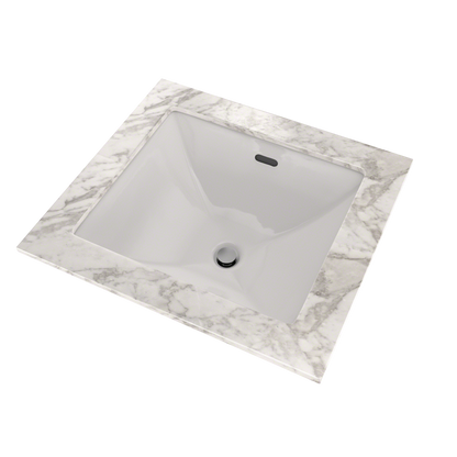 TOTO LT624G#11 Legato Rectangular Undermount Bathroom Sink With Cefiontect - Colonial White
