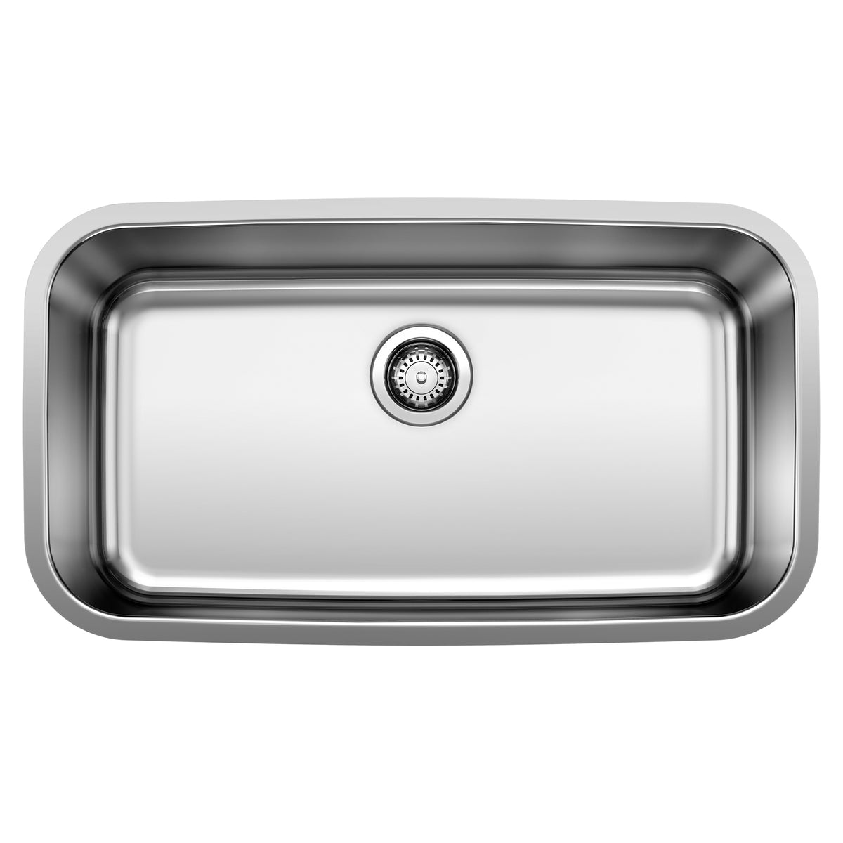 BLANCO 441024 Stellar Stellar 28" Single Bowl Undermount Stainless Steel Kitchen Sink in Brushed Finish