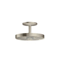 AXOR 48483821 ONE Showerhead 280 2-Jet with Ceiling Mount Trim, 2.5 GPM - Brushed Nickel