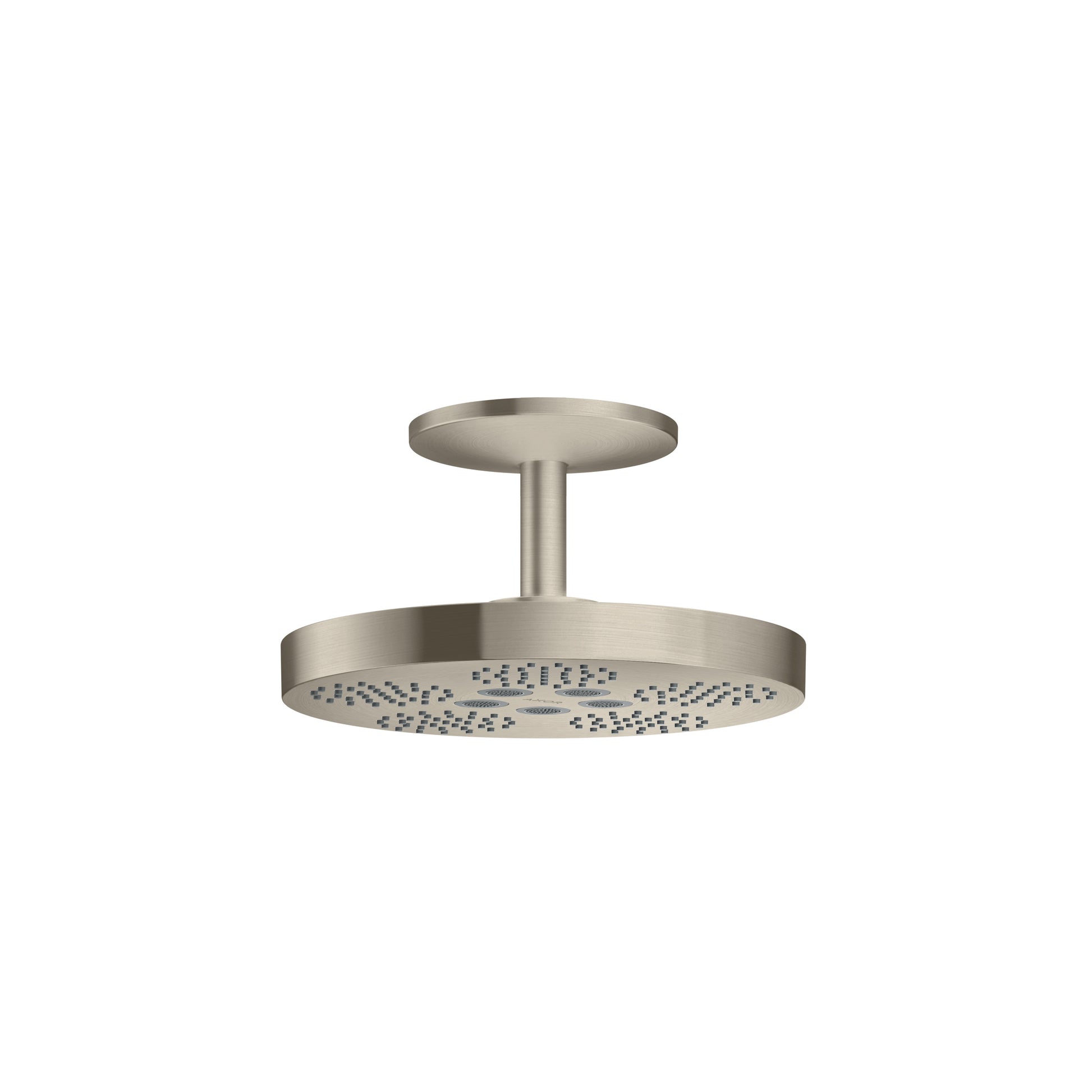 AXOR 48483821 ONE Showerhead 280 2-Jet with Ceiling Mount Trim, 2.5 GPM - Brushed Nickel