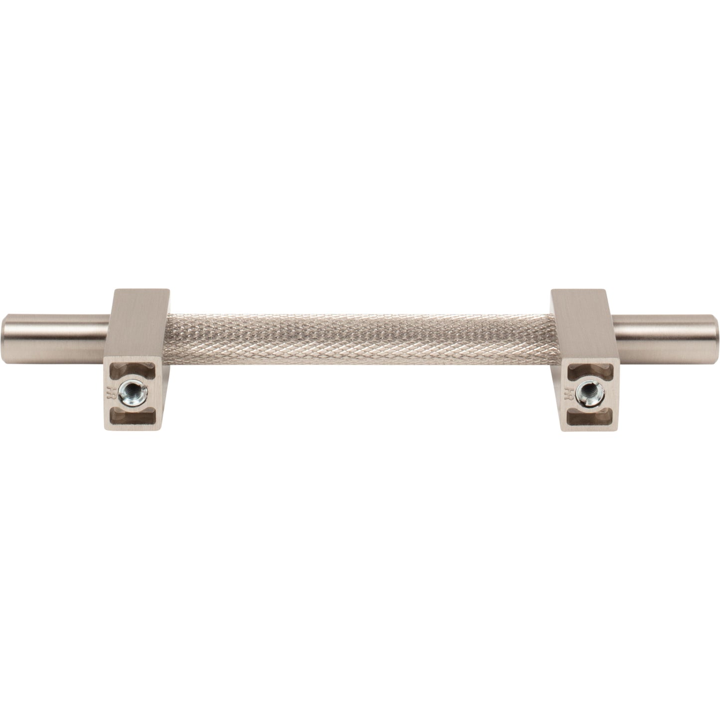 JEFFREY ALEXANDER 598-96SN Larkin Knurled Center 96 mm Center-to-Center Bar Pull - Satin Nickel