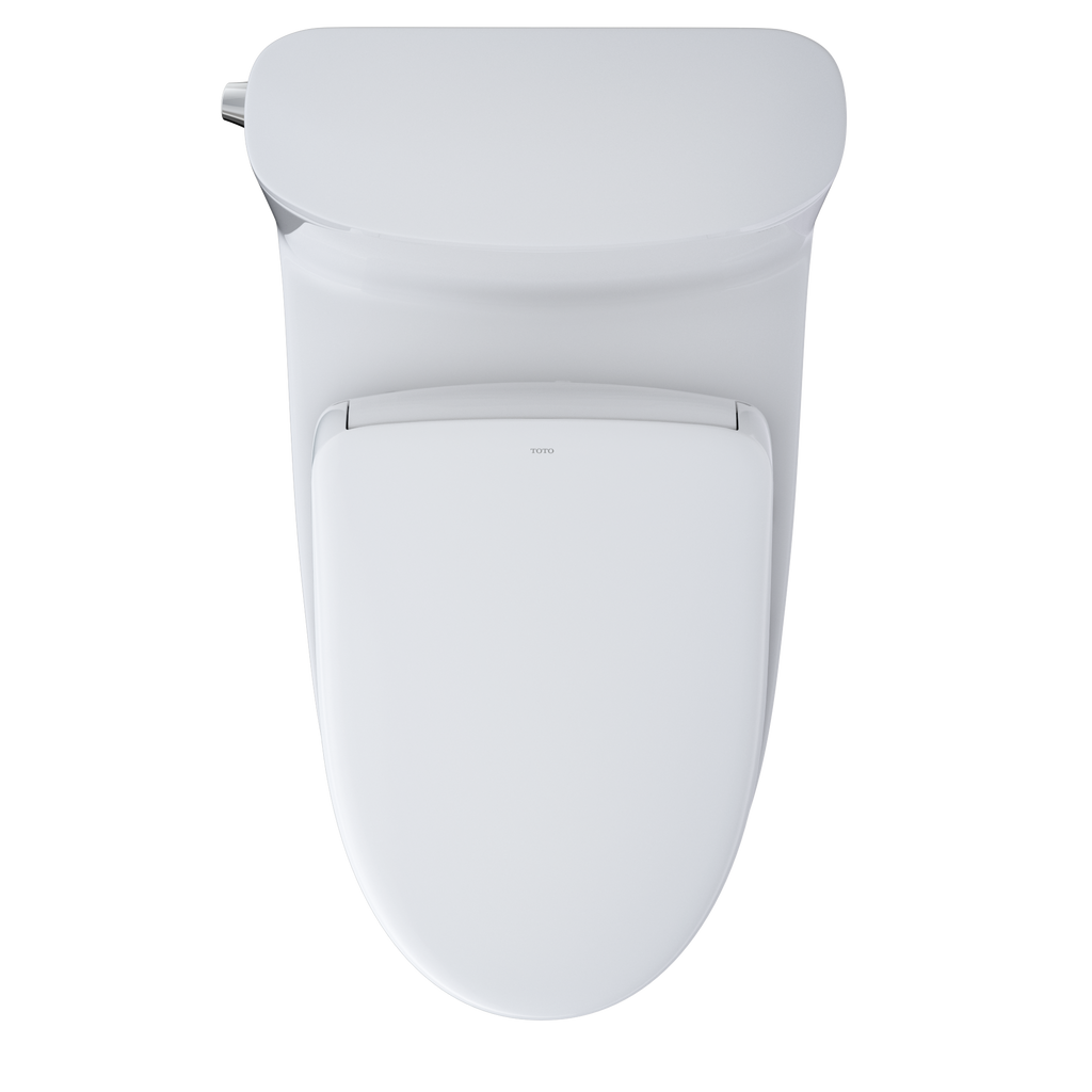 TOTO MW6424726CEFGA#01 Washlet+ Nexus One-Piece Elongated 1.28 Gpf Toilet With Auto Flush S7 Contemporary Bidet Seat - Cotton White