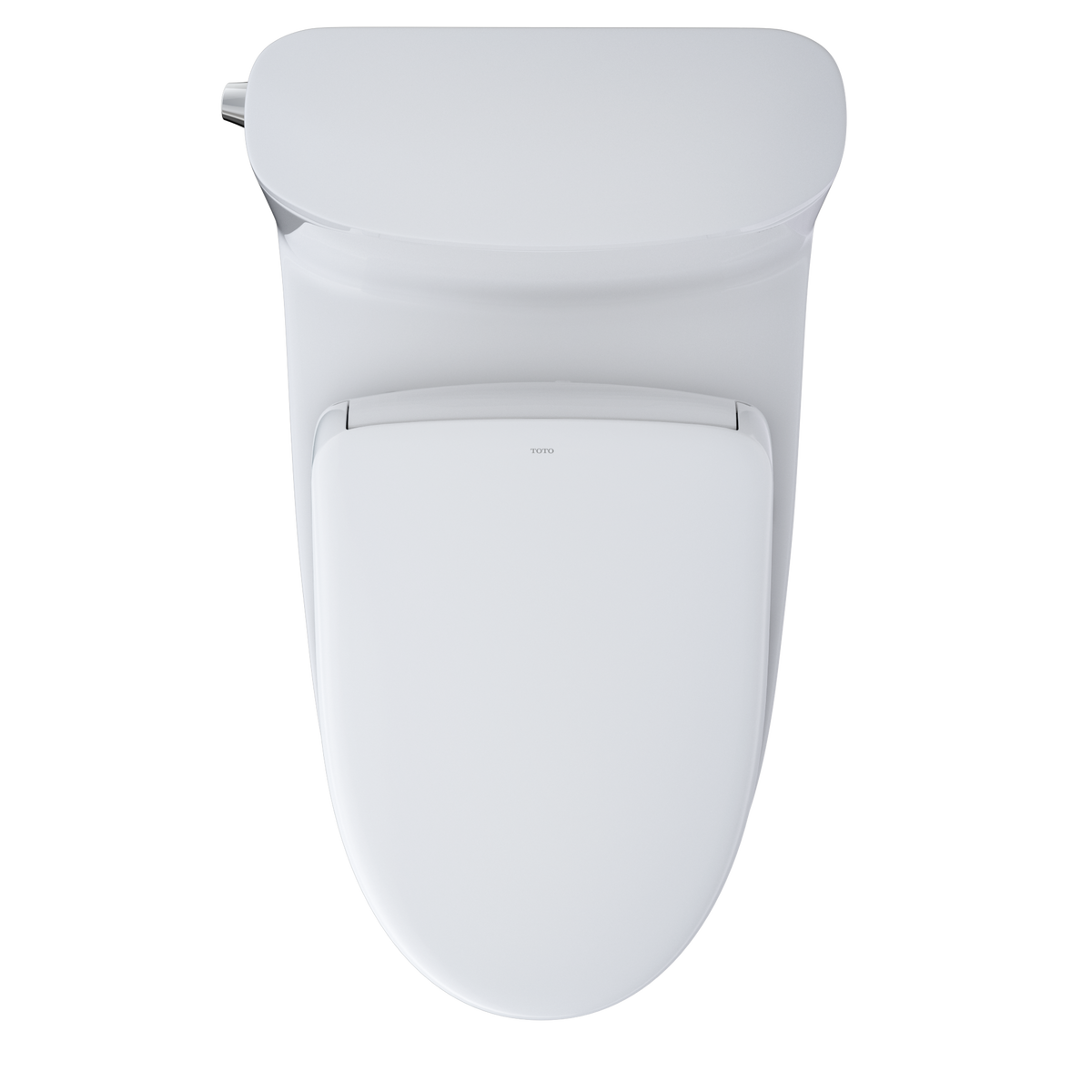 TOTO MW6424726CEFGA#01 Washlet+ Nexus One-Piece Elongated 1.28 Gpf Toilet With Auto Flush S7 Contemporary Bidet Seat - Cotton White