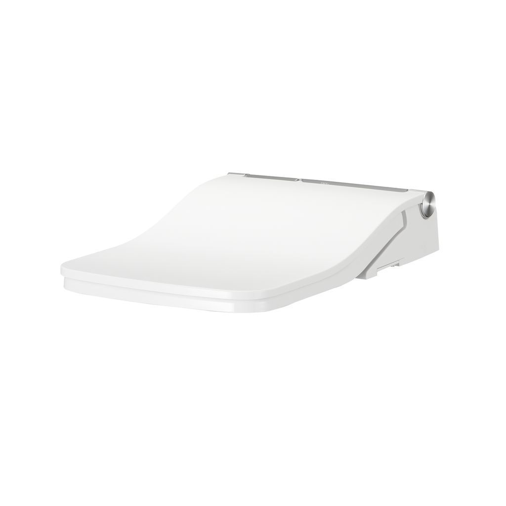 TOTO SW4549AT60#01 Sw Washlet+ Ready Square Electronic Bidet Toilet Seat With Auto Flush Ready Cotton White - Cotton White