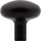 JEFFREY ALEXANDER 329MB Loxley 1-1/4" Diameter Mushroom Knob - Matte Black