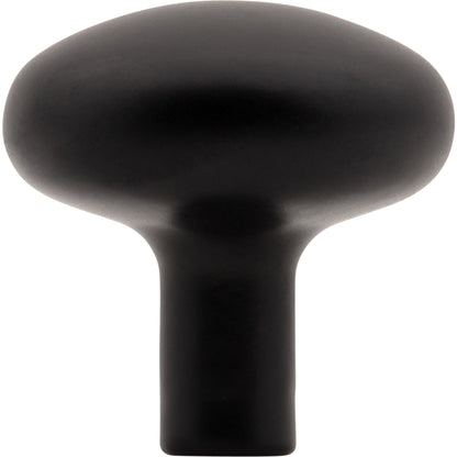 JEFFREY ALEXANDER 329MB Loxley 1-1/4" Diameter Mushroom Knob - Matte Black