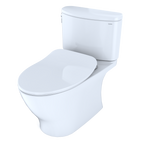 TOTO MS442234CUFG#01 Nexus 1G Two-Piece Elongated 1.0 Gpf Universal Height Toilet With Cefiontect And Ss234 Softclose Seat - Cotton White