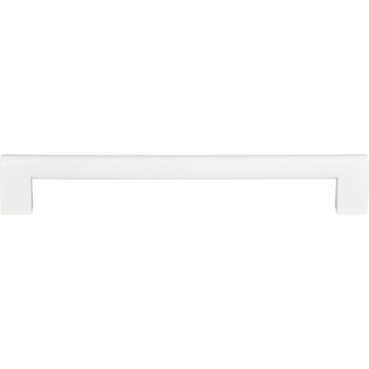 ATLAS A829-WG Round Rail 7 9/16" Center to Center Bar Pull , High White Gloss