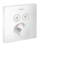HANSGROHE 15763701 ShowerSelect Thermostatic Trim for 2 Functions, Square - Matte White