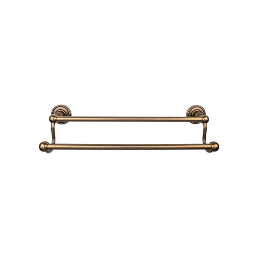 TOP KNOBS ED9GBZF TOP BATH (R) Edwardian Bath Double 26 1/2" Wall Mounted Towel Bar - German Bronze