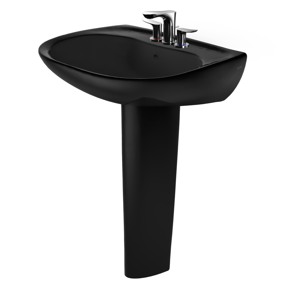TOTO LPT242.4#51 Prominence Oval Basin Pedestal Bathroom Sink For4 Inch Center Faucets - Ebony
