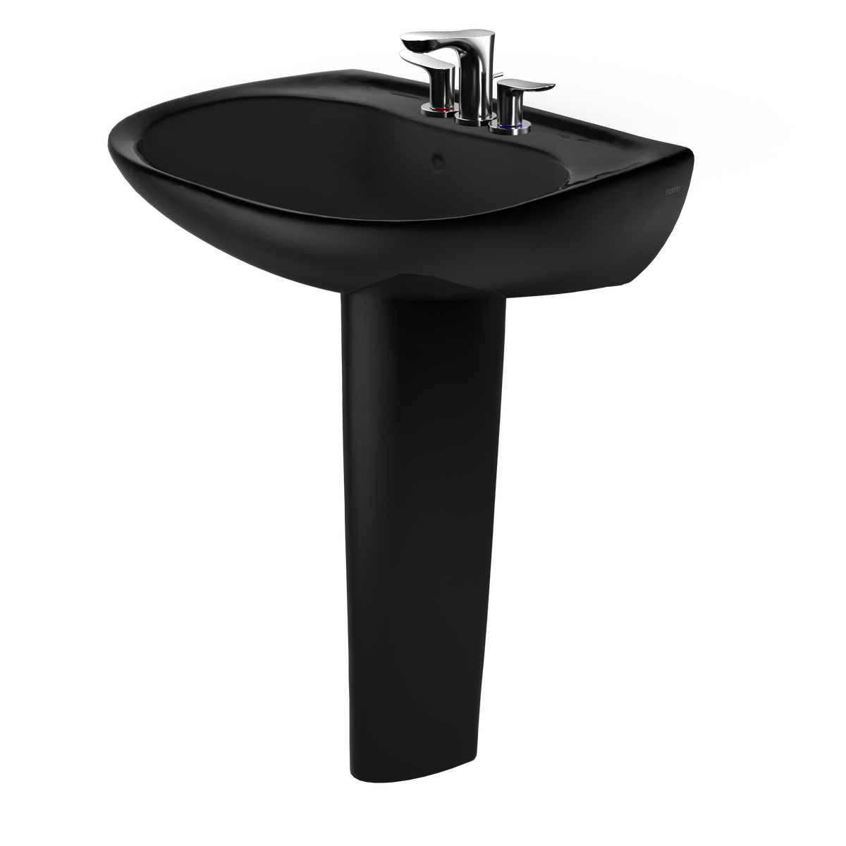 TOTO LPT242.4#51 Prominence Oval Basin Pedestal Bathroom Sink For4 Inch Center Faucets - Ebony