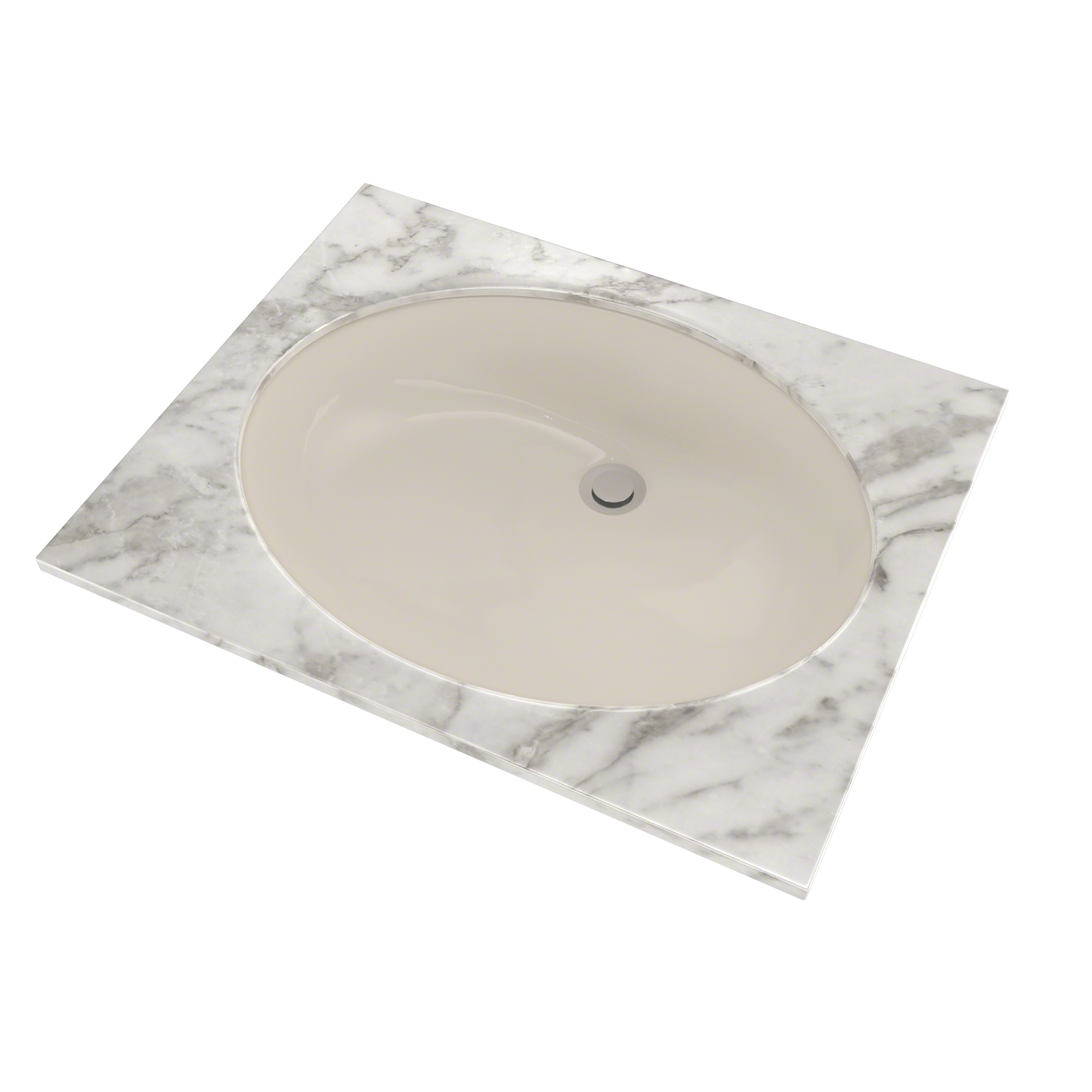 TOTO LT597G#12 Dantesca Oval Undermount Bathroom Sink With Cefiontect - Sedona Beige