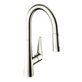 HANSGROHE 72813831 Talis S HighArc Kitchen Faucet, 2-Spray Pull-Down, 1.75 GPM - Polished Nickel