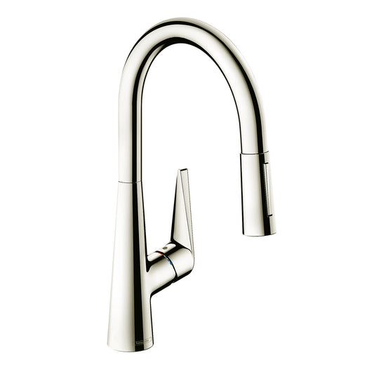 HANSGROHE 72813831 Talis S HighArc Kitchen Faucet, 2-Spray Pull-Down, 1.75 GPM in Polished Nickel