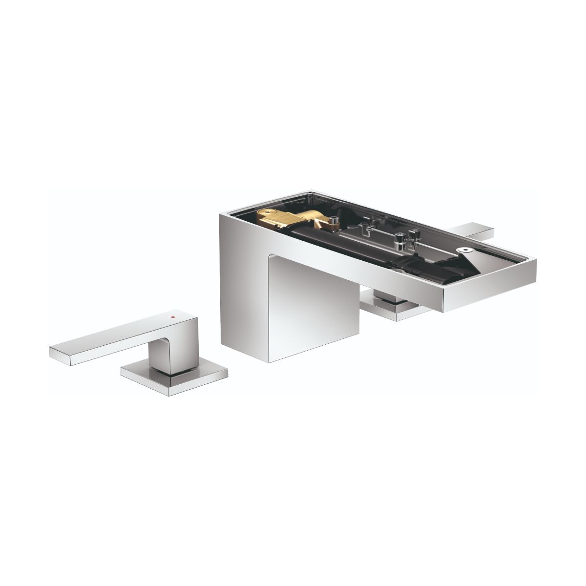 AXOR 47052001 MyEdition Widespread Faucet 70 without Plate, 1.2 GPM - Chrome