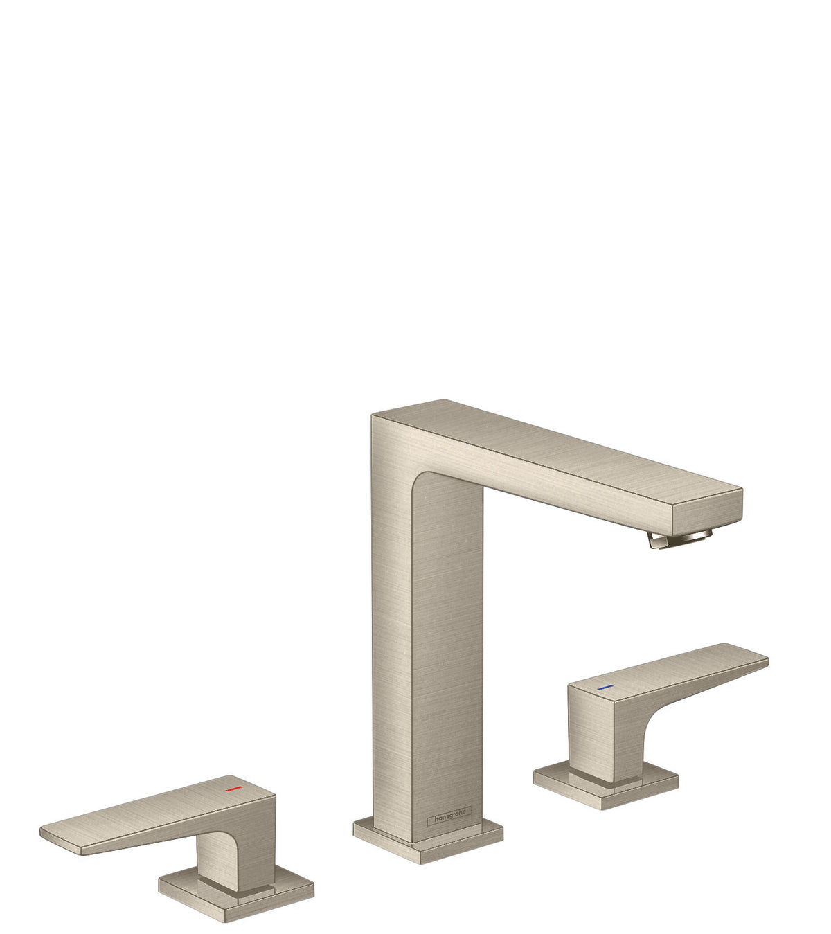 HANSGROHE 32519821 Metropol Widespread Faucet 160 with Lever Handles, 1.2 GPM - Brushed Nickel