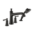 HANSGROHE 04777670 Joleena 4-Hole Roman Tub Set Trim with 1.75 GPM Handshower - Matte Black