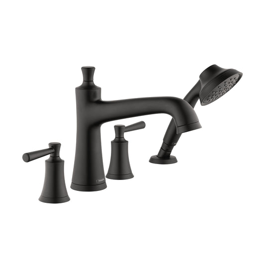 HANSGROHE 04777670 Joleena 4-Hole Roman Tub Set Trim with 1.75 GPM Handshower - Matte Black