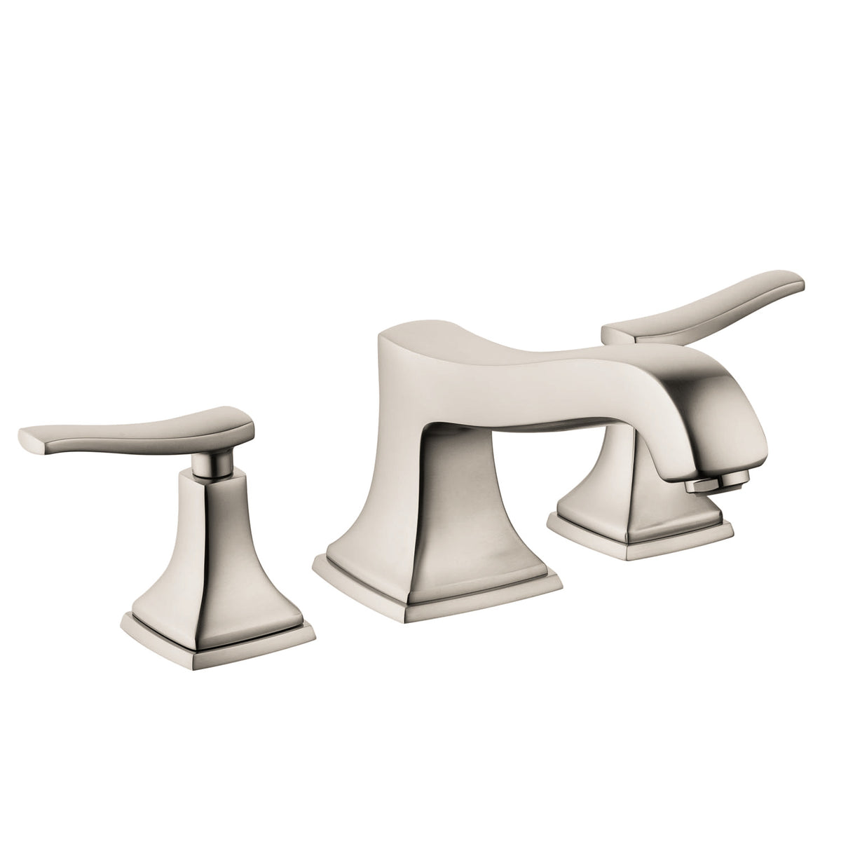 HANSGROHE 31428821 Metropol Classic 3-Hole Roman Tub Set Trim with Lever Handles - Brushed Nickel