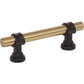 TOP KNOBS M2701 Bit 3" Center to Center Bar Pull - Honey Bronze and Flat Black