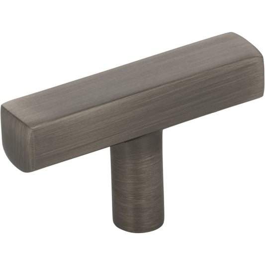 JEFFREY ALEXANDER 845T-BNBDL Dominique 2" Length Bar Knob - Brushed Pewter