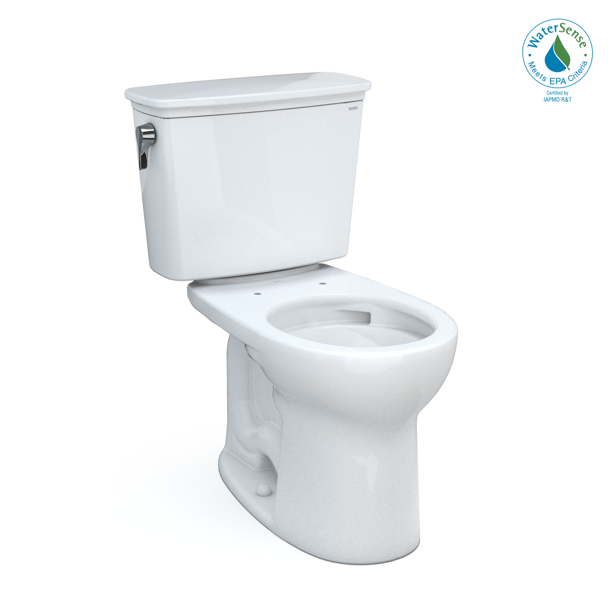TOTO CST785CEFG#01 Drake Transitional Two-Piece Round 1.28 Gpf Universal Height Tornado Flush Toilet With Cefiontect - Cotton White