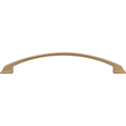 JEFFREY ALEXANDER 944-192SBZ Roman 192 mm Center-to-Center Arch Pull - Satin Bronze