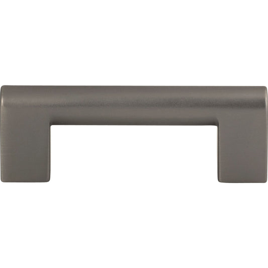 ATLAS A878-SL Round Rail 3" Center to Center Bar Pull - Slate